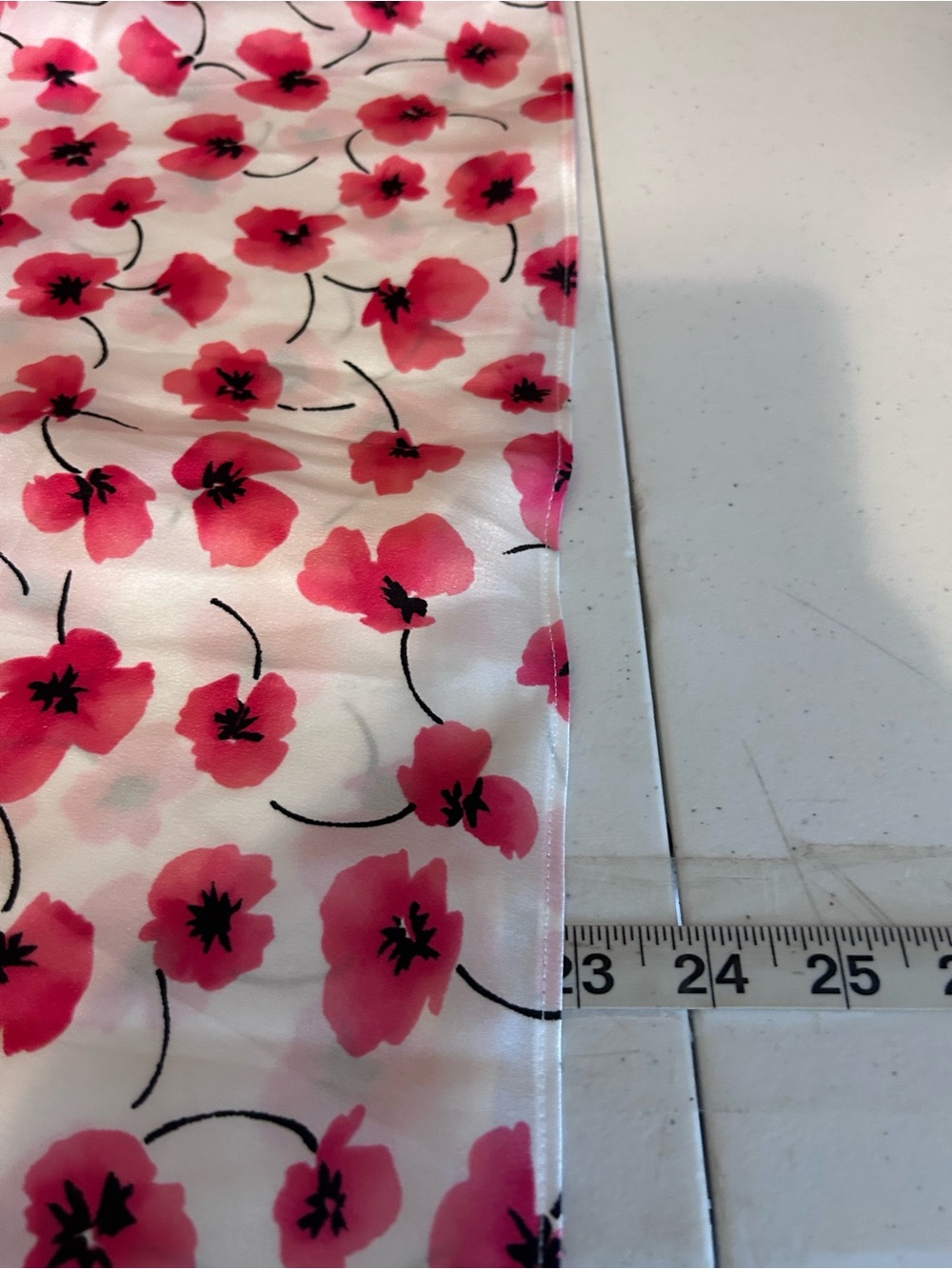Oscar de la Renta Vintage Large Pink Label Pink Satin Floral Sleep Tank Top - Picture 6 of 6